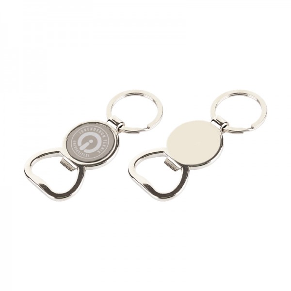 PS-20894 6603 Krom Tek Taraflı Metal Anahtarlık