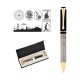 PS-22286 661-KT 41 Besmele Kabartma Figürlü Metal Tükenmez Kalem Seti PS-22286 661-KT 41 Besmele Kabartma Figürlü Metal Tükenmez Kalem Seti