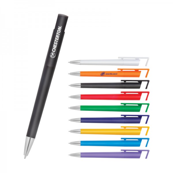 PS-21654 2010 Kırmızı Otomatik Plastik Tükenmez Kalem
