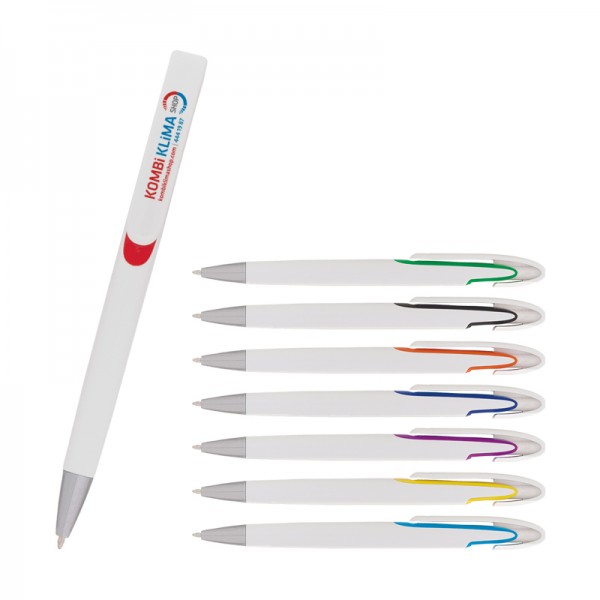 PS-19964 448 Turuncu Plastik Tükenmez Kalem