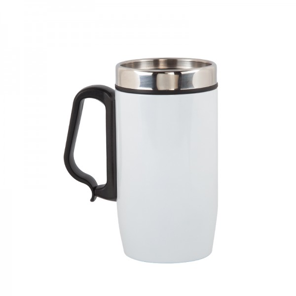 PS-21910 5304 Beyaz Çelik Kupa / 240 Ml