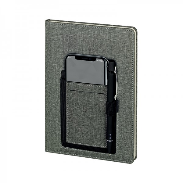 PS-20186 2420 Siyah-Füme Termo Deri Defter (ivory Kağıt)