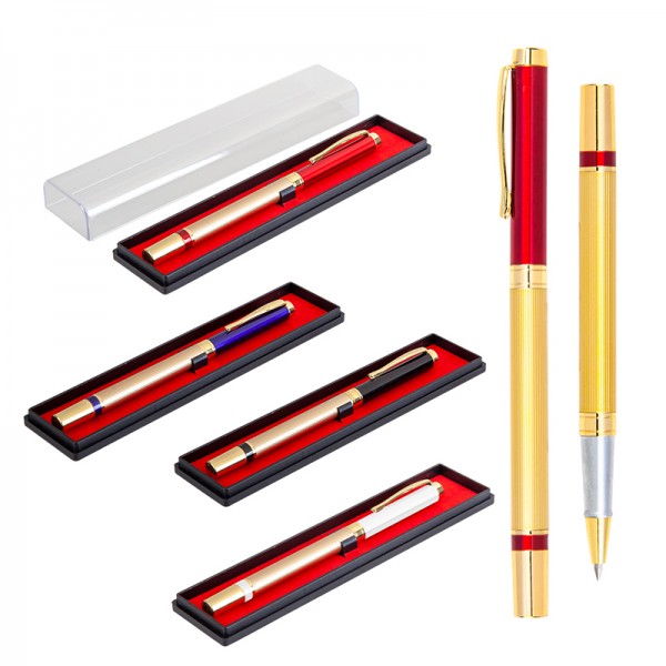 PS-22510 1101-KR Beyaz Metal Roller Kalem Seti