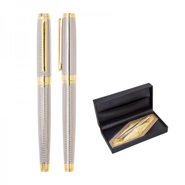 PS-22332 1102-KR Silver Metal Roller Kalem Seti