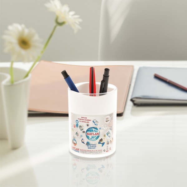 PS-18982 957 Beyaz Pvc-Akrilik Kalemlik
