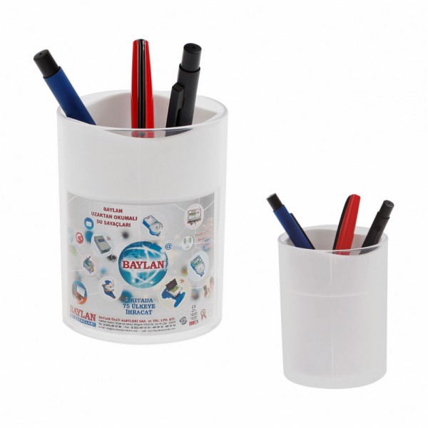 PS-18982 957 Beyaz Pvc-Akrilik Kalemlik