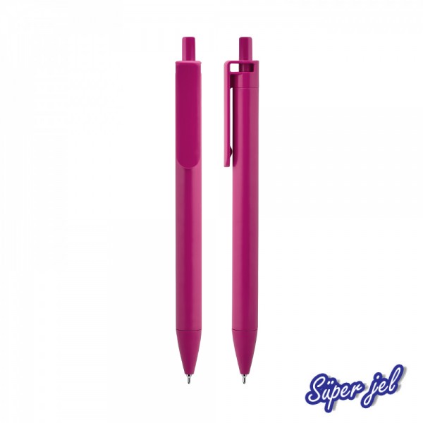 PS-24036 509 Pembe Plastik Süper Jel Kalem