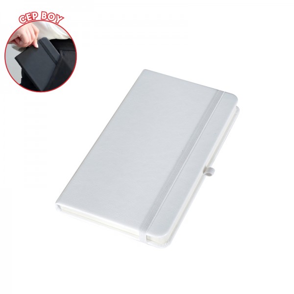PS-18156 923-914 Beyaz Termo Deri Defter PS-18156 923-914 Beyaz Termo Deri Defter