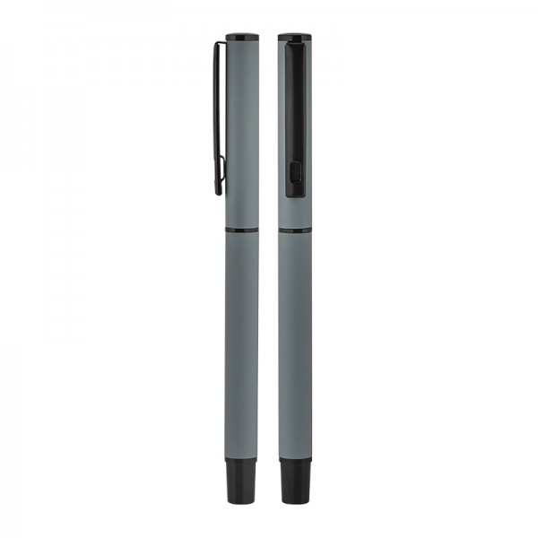 PS-24178 2025 BELEK Gri Metal Roller Kalem Süper Jel Refil (1023)