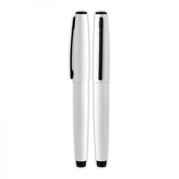 PS-24146 675-R Beyaz Metal Roller Kalem