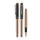 PS-24098 1219-R Rose Gold-Siyah Metal Roller Kalem