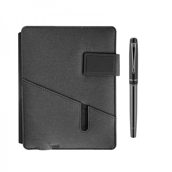 PS-24234 1071 Siyah Premıum Powerbank Organizer Hediyelik Set