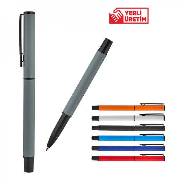 PS-24170 2025 BELEK Siyah Metal Roller Kalem Süper Jel Refil (1023)