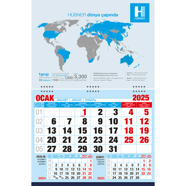 PS-28779 Küçük Boy Gemici Takvim