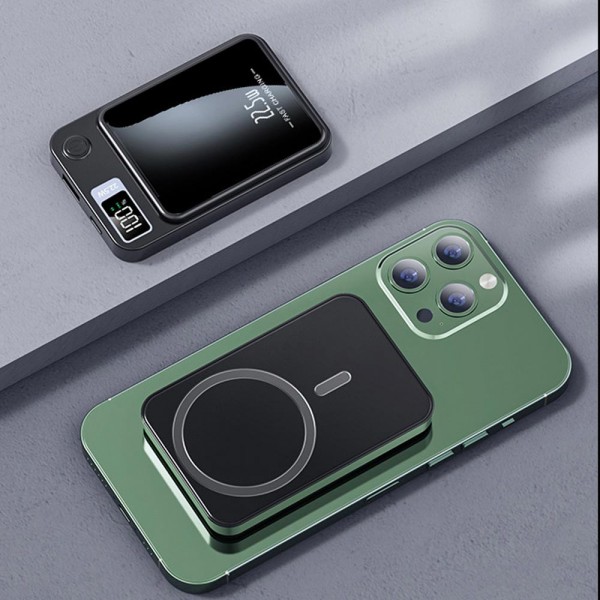 Ps-66 Si̇de 5.000 Mah Hizli şarj Magsafe Si̇yah Powerbank