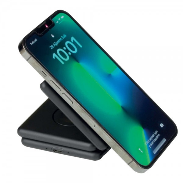 Ps-6872 Salkim Si̇yah 3 Lü Wi̇reless şarj Standi