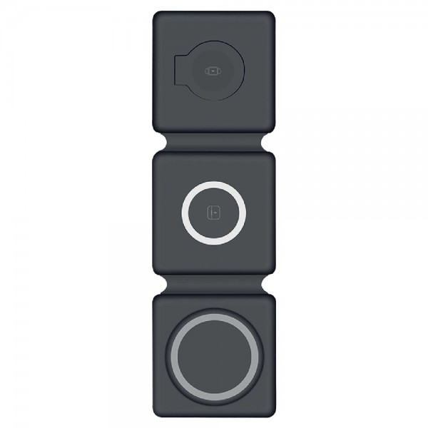 Ps-6872 Salkim Si̇yah 3 Lü Wi̇reless şarj Standi Ps-6872 Salkim Si̇yah 3 Lü Wi̇reless şarj Standi