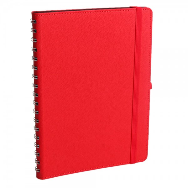 Ps-6672 Söğütözü Kirmizi Spi̇ralli̇ Tari̇hsi̇z Defter (17x24 Cm)