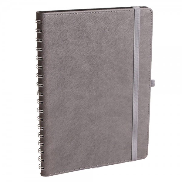 Ps-6676 Söğütözü Gri̇ Spi̇ralli̇ Tari̇hsi̇z Defter (17x24 Cm)