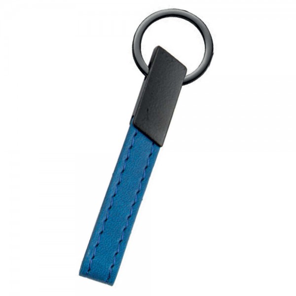 Ps-6774 Maçka Laci̇vert Metal-deri̇ Anahtarlik