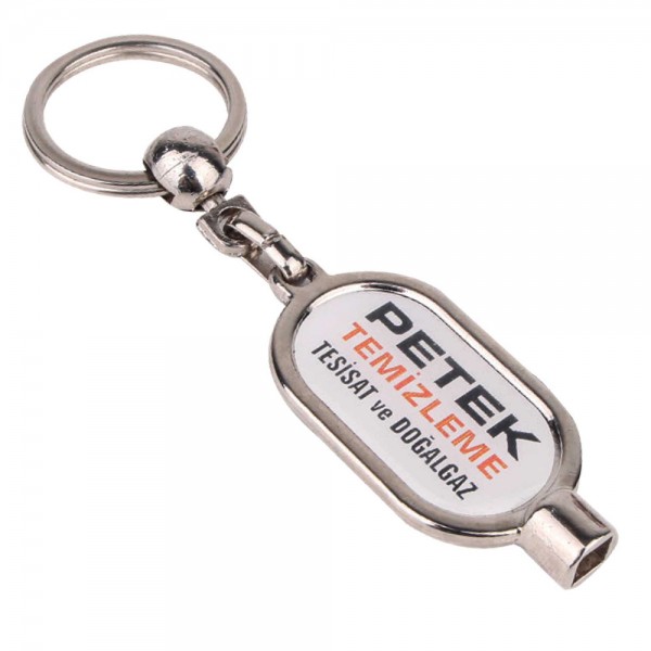 Ps-6776 Petek Gümüş çi̇ft Yön Purjörlü Metal Anahtarlik