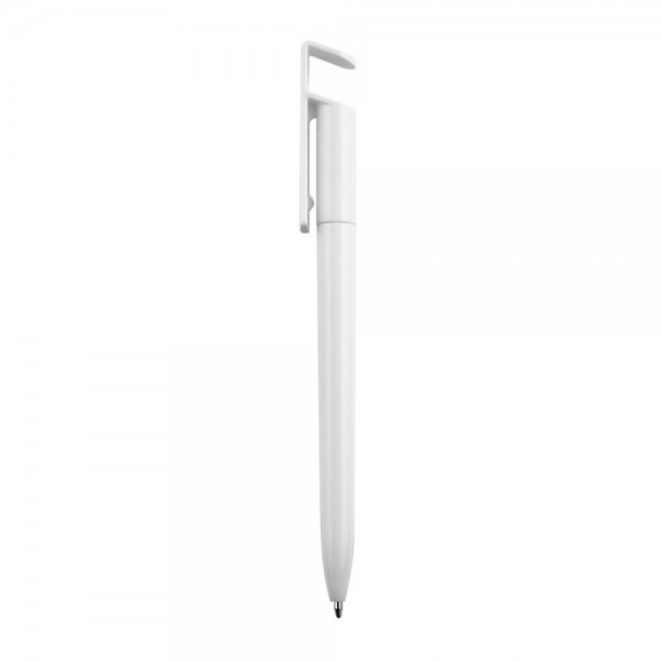 Ps-6650 Seyhan Beyaz Telefon Tutuculu Plasti̇k Tükenmez Kalem