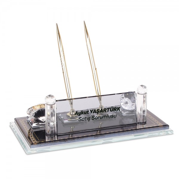 Ps-3238 Lalegül Kri̇stal Masa İsi̇mli̇k