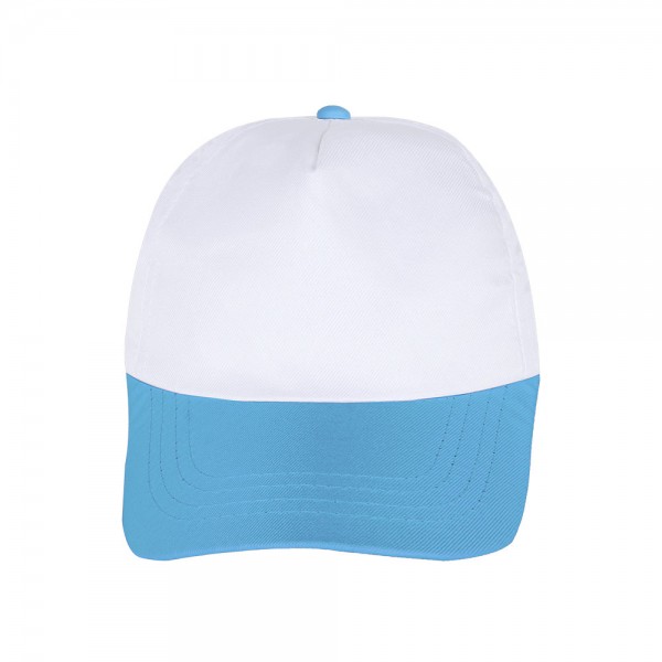 Ps-3052 Papatya Beyaz-turkuaz Polyester şapka