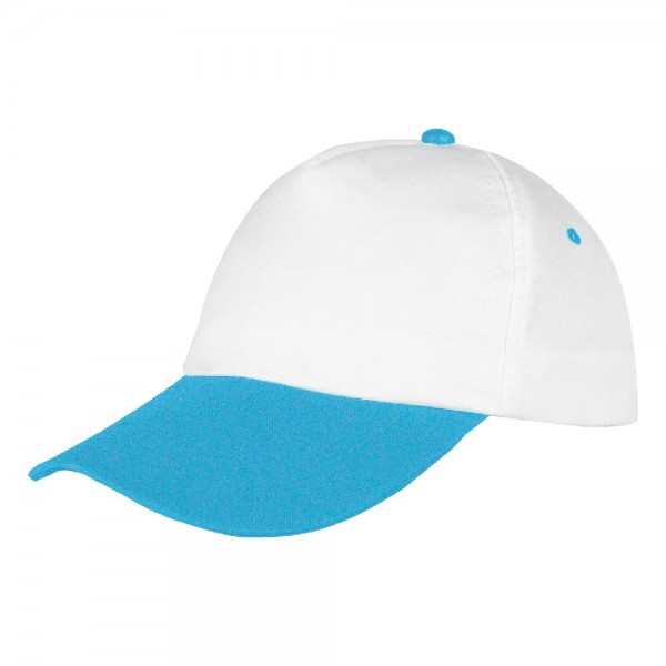 Ps-3052 Papatya Beyaz-turkuaz Polyester şapka