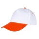 Ps-4870 Papatya Beyaz-turuncu Polyester şapka
