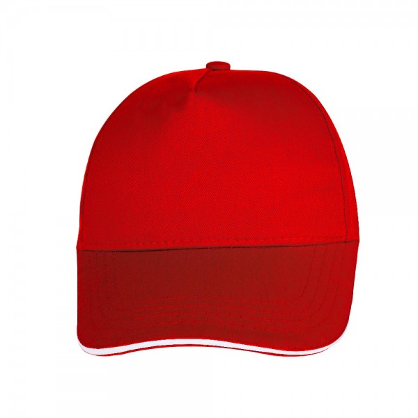 Ps-3086 Pomelo Kirmizi Sandwich Si̇per Cotton şapka