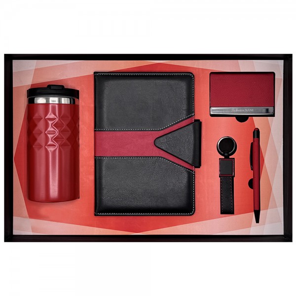 Ps-7124 Poyraz Kirmizi Hedi̇yeli̇k Set