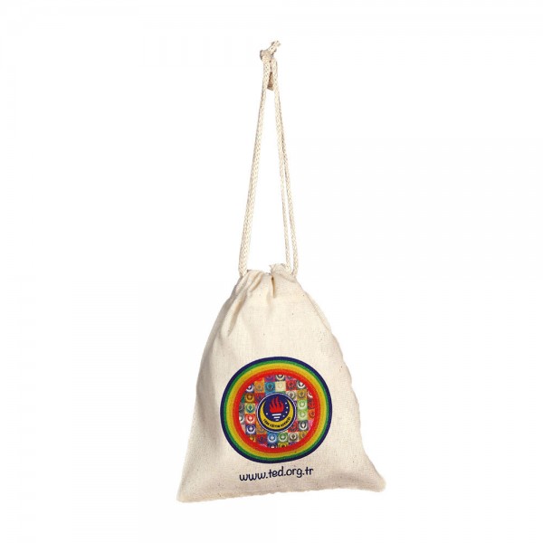 Ps-2880 Yeşi̇loba Ham Bez Büzgülü Kese