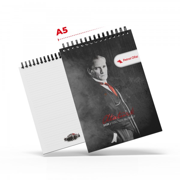 Ps-3420 Ala-28 Ata Spi̇ralli̇ A5 Bloknot