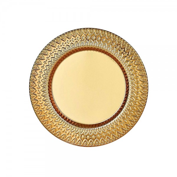 Ps-3156 Ayt-03 Altin Yaldiz İşlemeli̇ Plaket Tabak