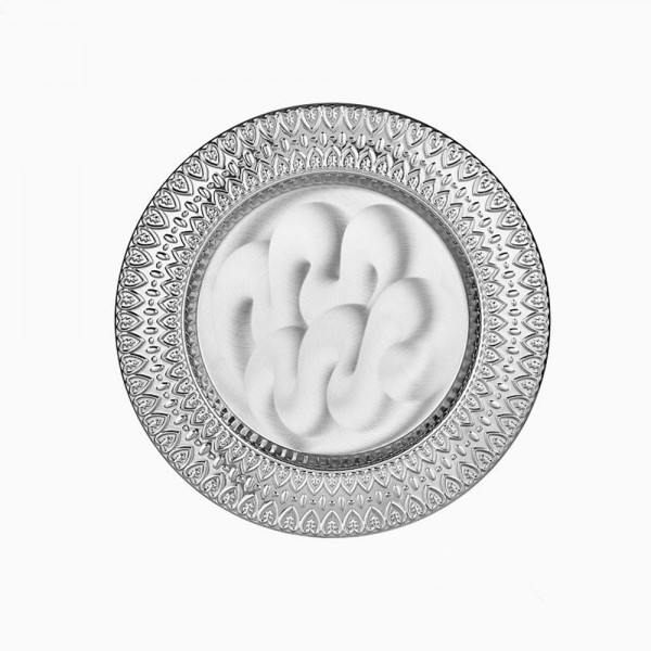 Ps-3158 Gyt-01 Gümüş Yaldiz İşlemeli̇ Plaket Tabak