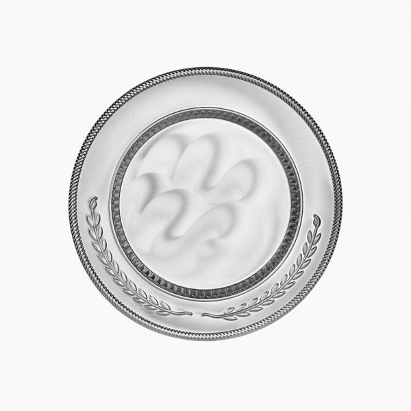 Ps-3162 Gyt-03 Gümüş Yaldiz İşlemeli̇ Plaket Tabak