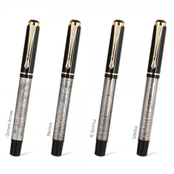 PS-31008 Tekli Kabartmalı Roller Kalem