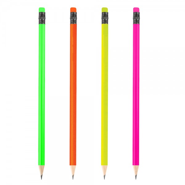 PS-30556 Yuvarlak Boyalı Silgili Kurşun Kalem