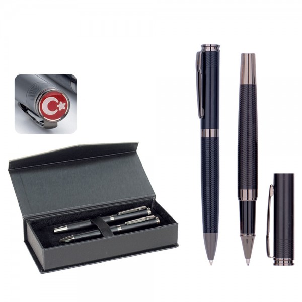 PS-29632 Roller ve Tükenmez Kalem Seti