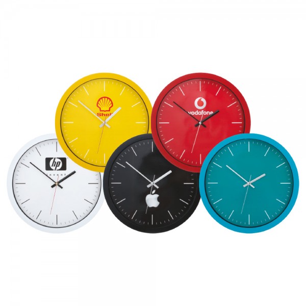 PS-28772 Renkli Kadran Plastik Duvar Saati