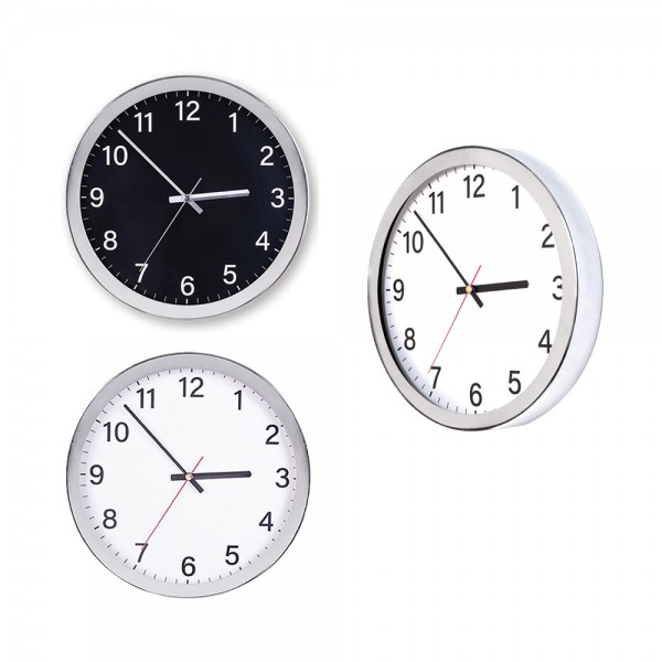 PS-30608 Krom Çerçeveli Duvar Saati