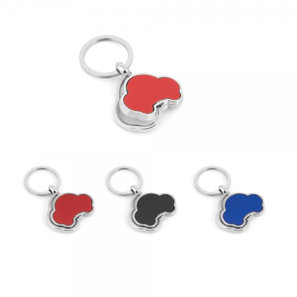 PS-23780 Metal Çift Taraflı Döner Anahtarlık