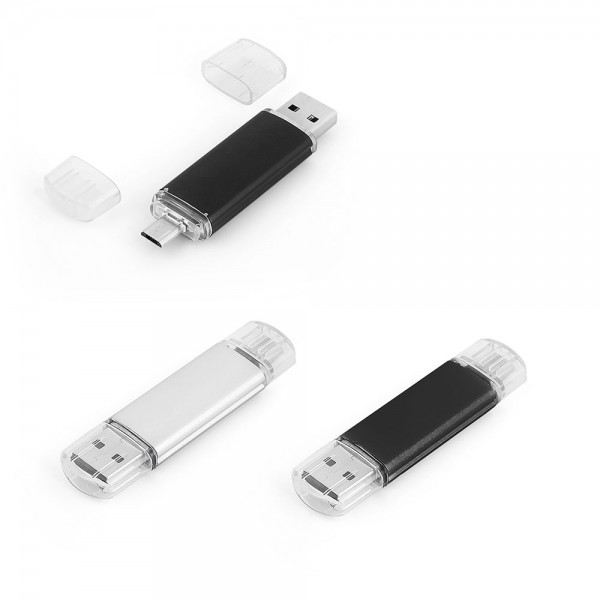 PS-21144 16 GB  OTG Özellikli Metal USB Bellek