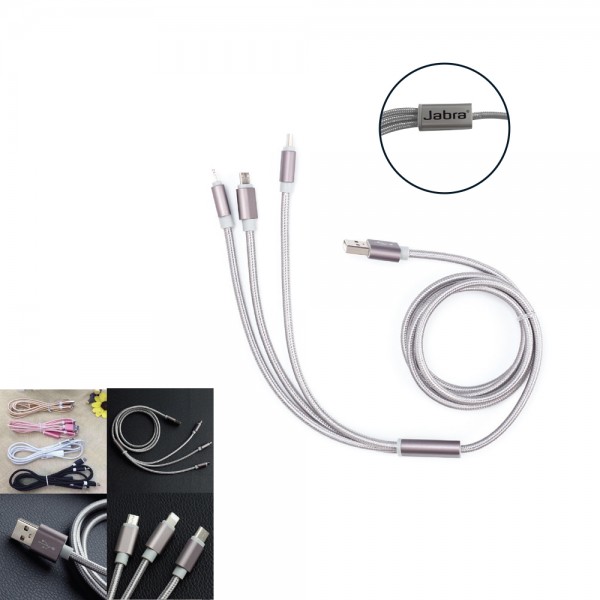 PS-24444 3'lü Şarj Kablosu