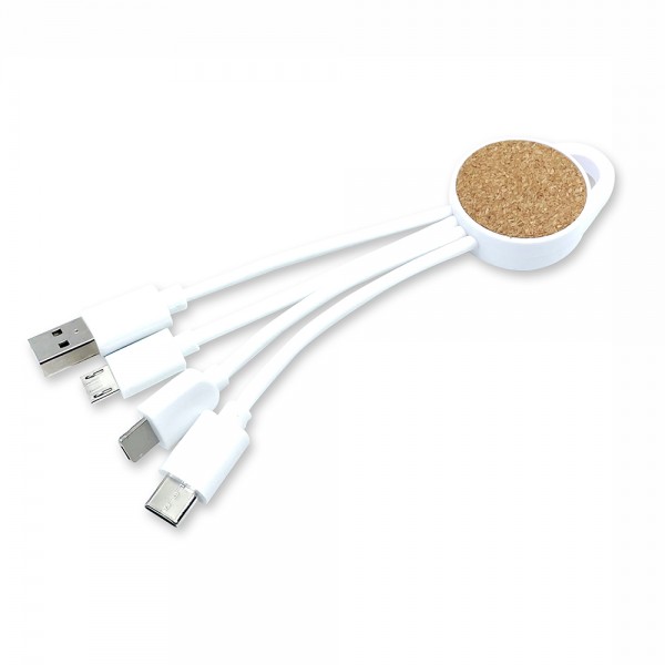 PS-29844 3'lü Mantar Şarj Kablosu