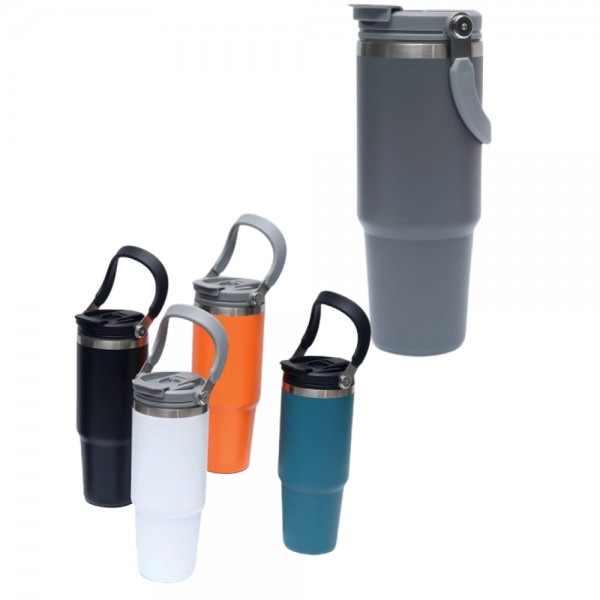 PS-31508 Katlanır Kulplu Çelik Termos 888 ml